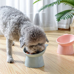 Pet Dog Cat Bowl with Raised Stand Pet Food Cat feeder Protect Cervical Vertebra cat food bowl for dogs Pet Products