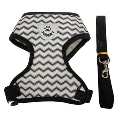 Cat Harness and Leash Set for Walking Small Dog Harness Reflective Strips Breathable Mesh Harness Vest For Puppy Kitten