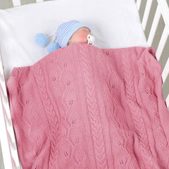 Newborn Baby Soft Warm Blankets Bedding Hollow Design Sleeping Swaddle Comfort Stroller Wrap Hot