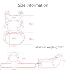 Infant Newborn Comfortable Carrier 360 Ergonomic Light Baby Carrier Multifunction Breathable Sling Backpack Kid Carriage