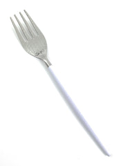 White & Silver Flatware Stainless Steel Set of 20