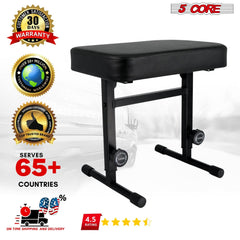 5CORE Keyboard Bench Piano Stool Thick Padded Seat Height Adjustable