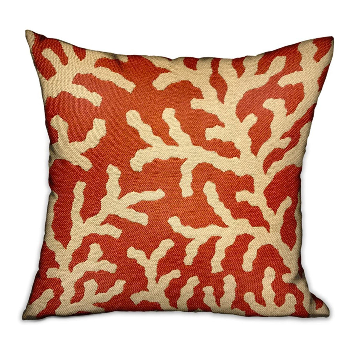 Fire Ridge Orange Floral Luxury Throw Pillow