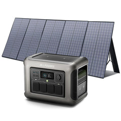 ALLPOWERS R1500 Portable Power Station with 100W/200W Solar Panel 1152Wh LiFePO4 AC Output Solar Generator for Garden Party