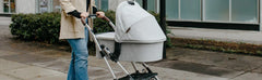 Minu V2 Travel Stroller Lightweight, Portable Design One-Hand Fold Shoulder Strap and Leather Bumper Bar Included Greyson