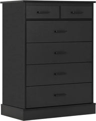 Dresser for Bedroom,Wood Storage Tower Clothes Organizer, Chest of 6 Drawers, Large Capacity Storage Cabinet,Tall Dressers