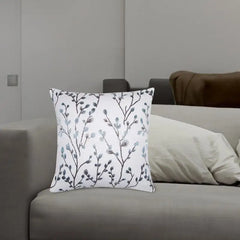 Jacquard Pillow Covers Embroidery Jacquard Leaf Pattern Decorative Throw Pillow Case Jacquard Decorative Throw Pillow Covers