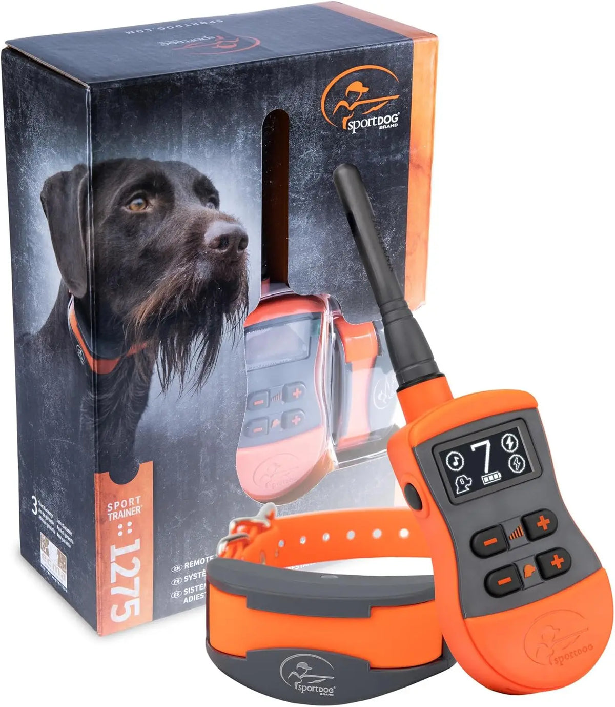 Remote Trainer - Bright, Easy to Read OLED Screen - 3/4 Mile Range - Waterproof, Rechargeable Dog Training Collar with Tone