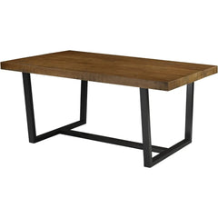 Andre Modern Solid Wood Dining Table, 72 Inch, Rustic Oak