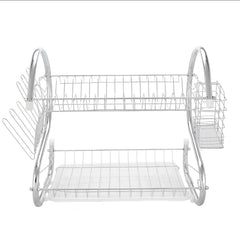 Dish Drying Rack- Space-Saving Dish Rack, Dish Racks for Kitchen Counter, Stainless Steel Kitchen Drying Rack