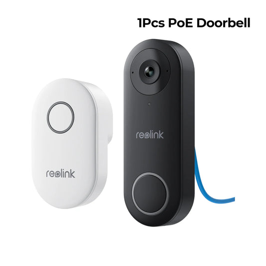 Reolink 2K+ WiFi Video Doorbell Smart Outdoor Home Video Intercom Human Detection Wired PoE Door Bell with Chime Support Alexa