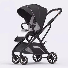 2024 New Arrival High View Portable Baby Stroller Ergonomics Seat Bassinet for Newborn One Hand to Recline Pram