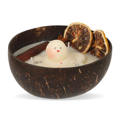 Christmas Melt Snowman Coconut Scented Candle Aromatic Candle Ornaments Soy Wax Fragrance Candle for Festival Table Decoration