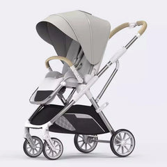 2024 New Arrival High View Portable Baby Stroller Ergonomics Seat Bassinet for Newborn One Hand to Recline Pram