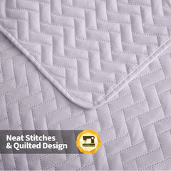 Lightweight Bedspread Ultrasonic  Pattern Light Coverlet for All Season Comforter Bedding Decor - 3 Piece Bed Cover Sets