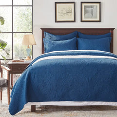 Bedding Set- Embossed, Bedspreads-Lightweight All Season Soft Microfiber Bedspread, Bed Coverlet for All Seasons