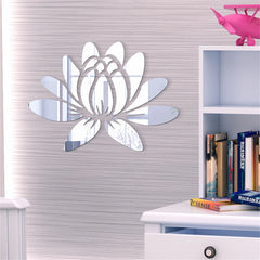 3D Acrylic Mirror Wall Paste Wall Art Sticker Self-adhesive Can Remove Eco-friendly Home Bedroom Living Room Bathroom Decoration