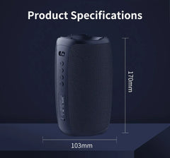 ZEALOT S61 Portable Bluetooth Speaker Double Diaphragm Wireless Subwoofer Waterproof Outdoor Sound Box Stereo Music Surround