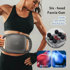 Six-head Fascia Gun High-Frequency Vibration Body Massage Gun Back and Waist Massager Massager Neck Shoulder Massager masajeador