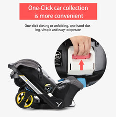 Baby Stroller 4 in 1 Car Seat For Newborn Prams Buggy Safety Cart Carriage Lightweight foldable