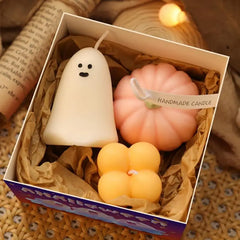 Pumpkin Candles Scented Halloween Party Decoration Candle Cartoon Shape Scented Candles Women Aromatherapy Kitchen Table Decor