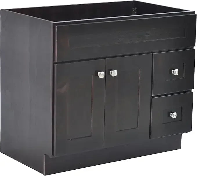 Base Bathroom Vanity Cabinet, Modern Birch Dimensions: 36 inches W x 21.73 inches D x 31.5 inches H