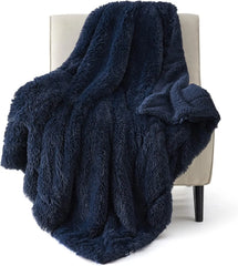 Bedsure Soft Fuzzy Faux Fur Throw Blanket, 640 GSM