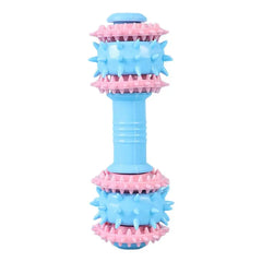 Dog Toys For Aggressive Chewers Dog Toothbrush Chew Toy Puppy Teething Ring Indestructible Squeaky Toy Food-Grade Teethers For