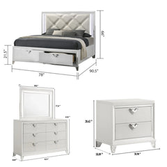 Roma Luxury style  Bedroom Set Vintage elegance