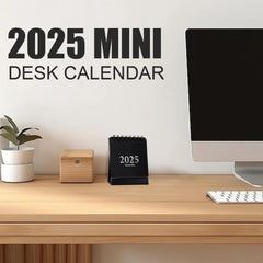 2025 Mini simple small desk calendar Desktop Calendar pocket portable calendar desktop decoration Home Office School Supplies