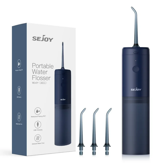 SEJOY Oral Irrigator Electric Water Flosser For Teeth Dental Oral Irrigator Portable Rechargeable Portable Teeth Cleaner