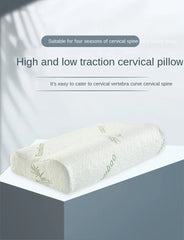 1 Pc Sleeping Bamboo Rebound Memory Orthopedic Pillows Cervical Pillow Cervical Health Cotton Pillows Memory Foam Pillow