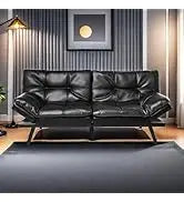 L Shaped Sofa with Ottoman Modern Sectional Living Room,Bedroom,Office,L Couch Brown