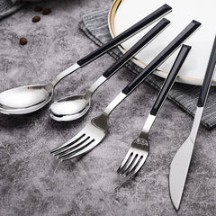 4PCS Marble Handle Tableware Set Stainless Steel Knife Fork and Spoon Set Home Kitchen for Dining Table Western Dinnerware Set