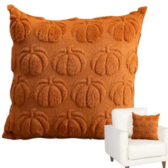 Pumpkin Fall Pillow Covers 45 X 45 Cm Throw Pillow Covers Soft Plush Pillowcase for Home Sofa Couch Halloween Decor