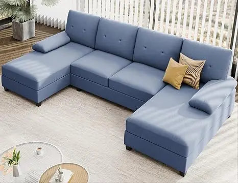 Sectional Sofa Couches for Living Room, U Shaped Couch Sofas Living Room Furniture Sets Clearance，Dark Grey，Living Room Sofas