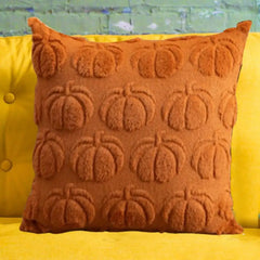 Pumpkin Fall Pillow Covers 45 X 45 Cm Throw Pillow Covers Soft Plush Pillowcase for Home Sofa Couch Halloween Decor