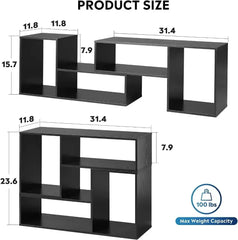 Deformable TV Stand up to 75 Inch TV, Modern Entertainment Center with 3 Pieces Cabinets