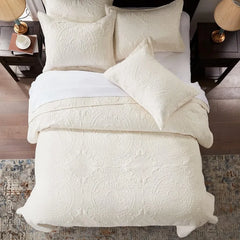 Bedding Set- Embossed, Bedspreads-Lightweight All Season Soft Microfiber Bedspread, Bed Coverlet for All Seasons