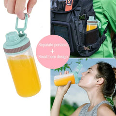 Portable Electric Fruit Juicer Wireless USB Rechargeable 6 Blades Mini Mixer Multifunction Summer Smoothie Blender Machine