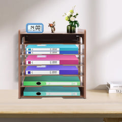 Adjustable File Document Holder Office Desktop Organizer Stable Storage Rack File Organizer