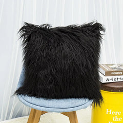 Fur Pillowcase Cushion Cover Decorative Long Hair Pillow Plush Case New Luxury Series Style Faux Throw Cushion Decor