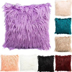 Fur Pillowcase Cushion Cover Decorative Long Hair Pillow Plush Case New Luxury Series Style Faux Throw Cushion Decor