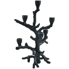 Candlestick Retro Style Tree Fork Design Candle Holder Desktop Villa Fireplace Dining Table Art Candle Holder Candle Holder