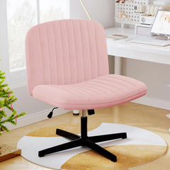 Office Chair Desk Chair Reading Chair with Wider Cushion for Sitting in Tailored Seat, Rocker Function, Home 360° Swivel Chair