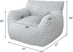 Giant Bean Bag Chair,Bean Bag Sofa Chair with Armrests, Large BeanBag Chair for Adults in Livingroom,Bedroom