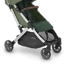 Minu V2 Travel Stroller Lightweight, Portable Design One-Hand Fold Shoulder Strap and Leather Bumper Bar Included Greyson