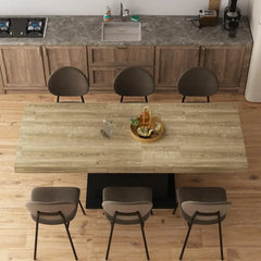 Extendable Dining Table for 8-10 People, Modern Wood Rectangular Expandable Kitchen Table Dinner Table for Dininng Room