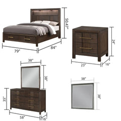 Roma Luxury style  Bedroom Set Vintage elegance