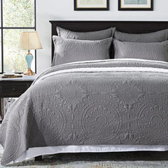 Bedding Set- Embossed, Bedspreads-Lightweight All Season Soft Microfiber Bedspread, Bed Coverlet for All Seasons